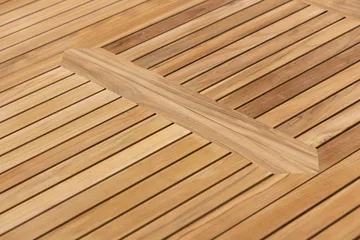 Las Vegas Matgrupp Utomhus 220-280 cm + 8 Oliver Matstol - Teak/Vit - Products - Utemöbler & utemiljö - Utegrupp - Matgrupp utomhus