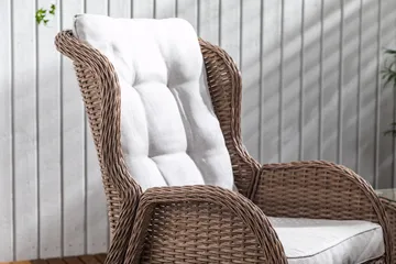 Marcus Caféset med 2 Reclinerfåtöljer Utomhus m Dyna - Natur - Products - Utemöbler & utemiljö - Utegrupp - Cafegrupp & cafeset