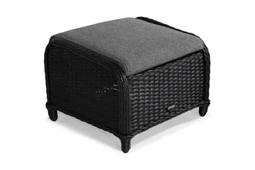 Marcus Caféset med 2 Reclinerfåtöljer Utomhus m Dyna - Svart - Products - Utemöbler & utemiljö - Utegrupp - Cafegrupp & cafeset