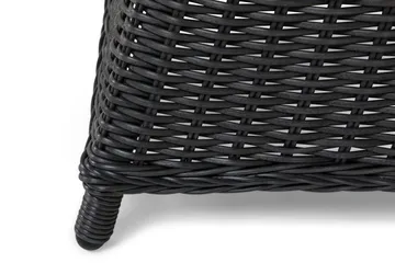 Marcus Matgrupp 140 Rund + 4 Fåtöljer m Dyna - Svart - Products - Utemöbler & utemiljö - Utegrupp - Matgrupp utomhus