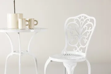 Nandin Matgrupp Utomhus + 2 Utestolar - Vit - Products - Utemöbler & utemiljö - Utegrupp - Cafegrupp & cafeset