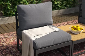 Samira Caféset Utomhus - Grå - Products - Utemöbler & utemiljö - Utegrupp - Cafegrupp & cafeset