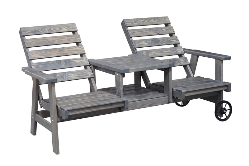 KIngdom Utebänk 177 cm - Grå - Products - Utemöbler & utemiljö - Utesoffa - Trädgårdsbänk & utebänk