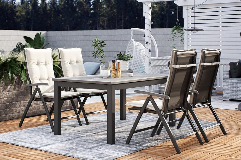 Monaco Positionsstol - Svart/grå - Products - Utemöbler & utemiljö - Utestol & trädgårdsstol - Positionsstol