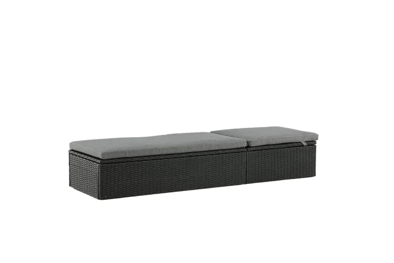 Quad Solsäng - Svart - Products - Utemöbler & utemiljö - Utestol & trädgårdsstol - Solsäng & solvagn