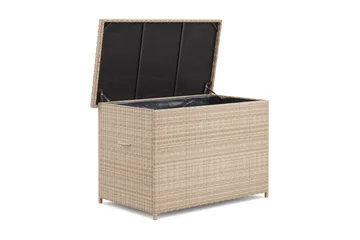 Gigant Stor Vattentät Dynbox utomhus i konstrotting 150x100x90 cm - Beige - Products - Utemöbler & utemiljö - Utomhusförvaring - Dynförvaring - Dynbox & dynlåda