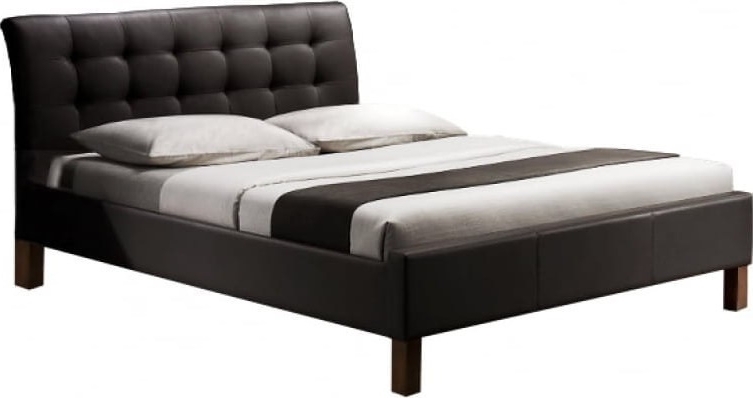 Klara Bettgestell 160x200 - Schwarzes �ko-Leder