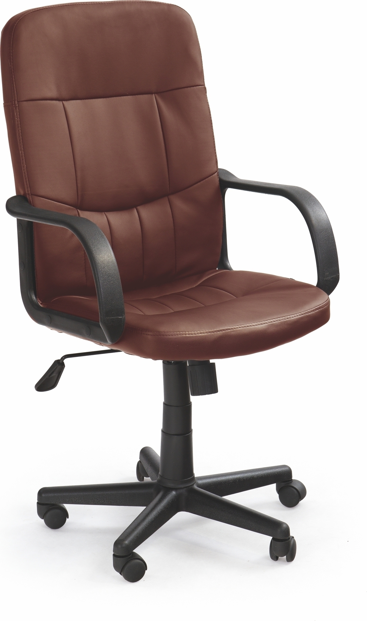 Ian Schreibtischstuhl - dunkelbraun (Kunstleder)