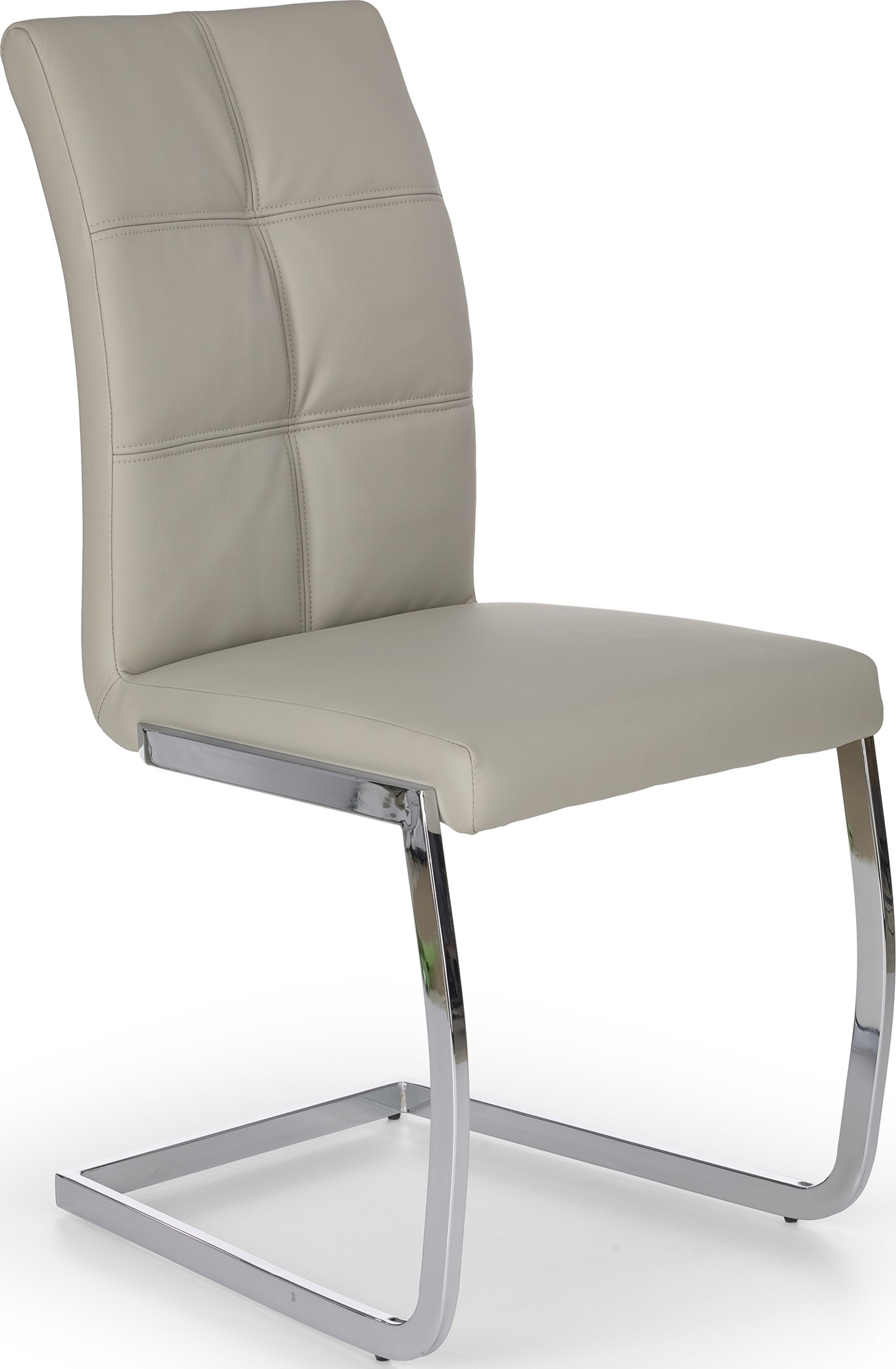 Stuhl Annemarie - Hellgrau/chrome