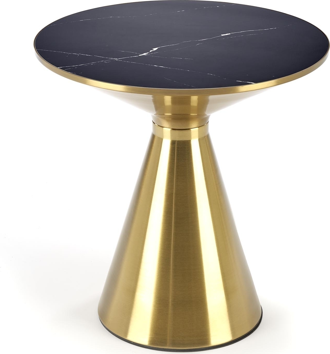 Tribeca Couchtisch �50 cm - Schwarzer Marmor/Gold