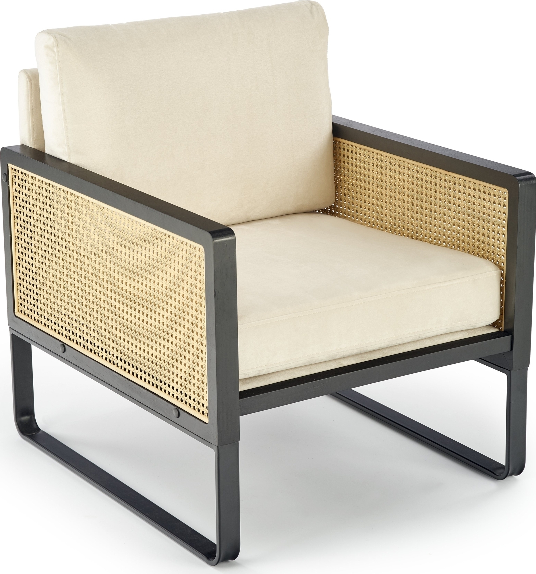 Ilario Sessel - Schwarz/Beige Ilario Sessel - Schwarz/Beige