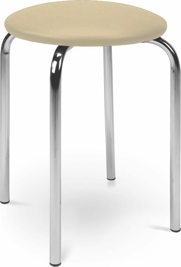 Schicker Hocker - Hellbeiges PU Schicker Hocker - Hellbeiges PU