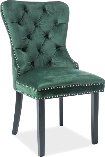August Esszimmerstuhl - Grüner Samt August Esszimmerstuhl - Grüner Samt