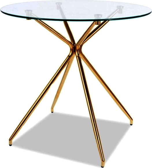 Casper Esstisch 80 cm - Gold