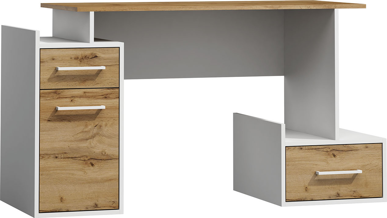 Boro Schreibtisch 170x60 cm - Wotan Eiche/wei�