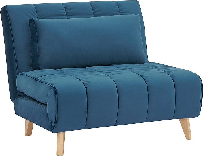 Billy Schlafsofa - Blauer Samt