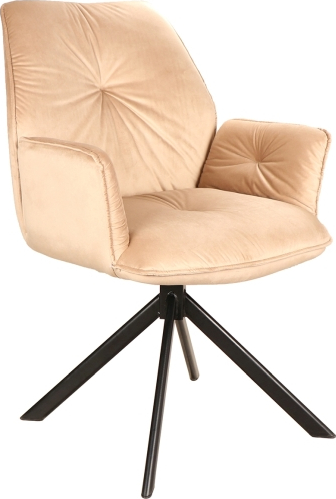Boogie-Sessel - Beige Samt
