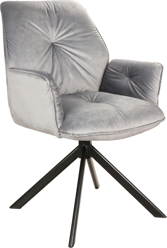 Boogie-Sessel - Grauer Samt