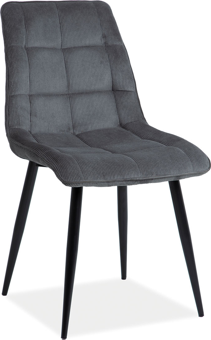 Schicker Esszimmerstuhl - Grauer Cord