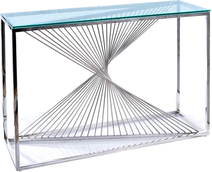 Flame Konsolentisch 120 x 40 cm - Chrom