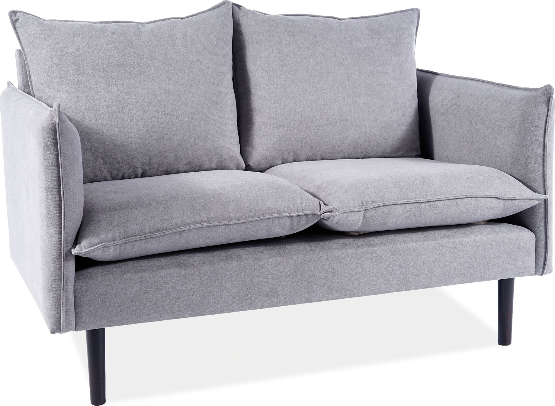 Flora 2-Sitzer-Sofa - Grauer Samt