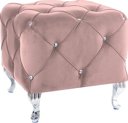 Hestia Puff - Rosa Samt