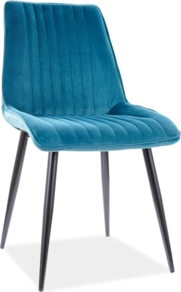 Kim Esszimmerstuhl - T�rkiser Samt