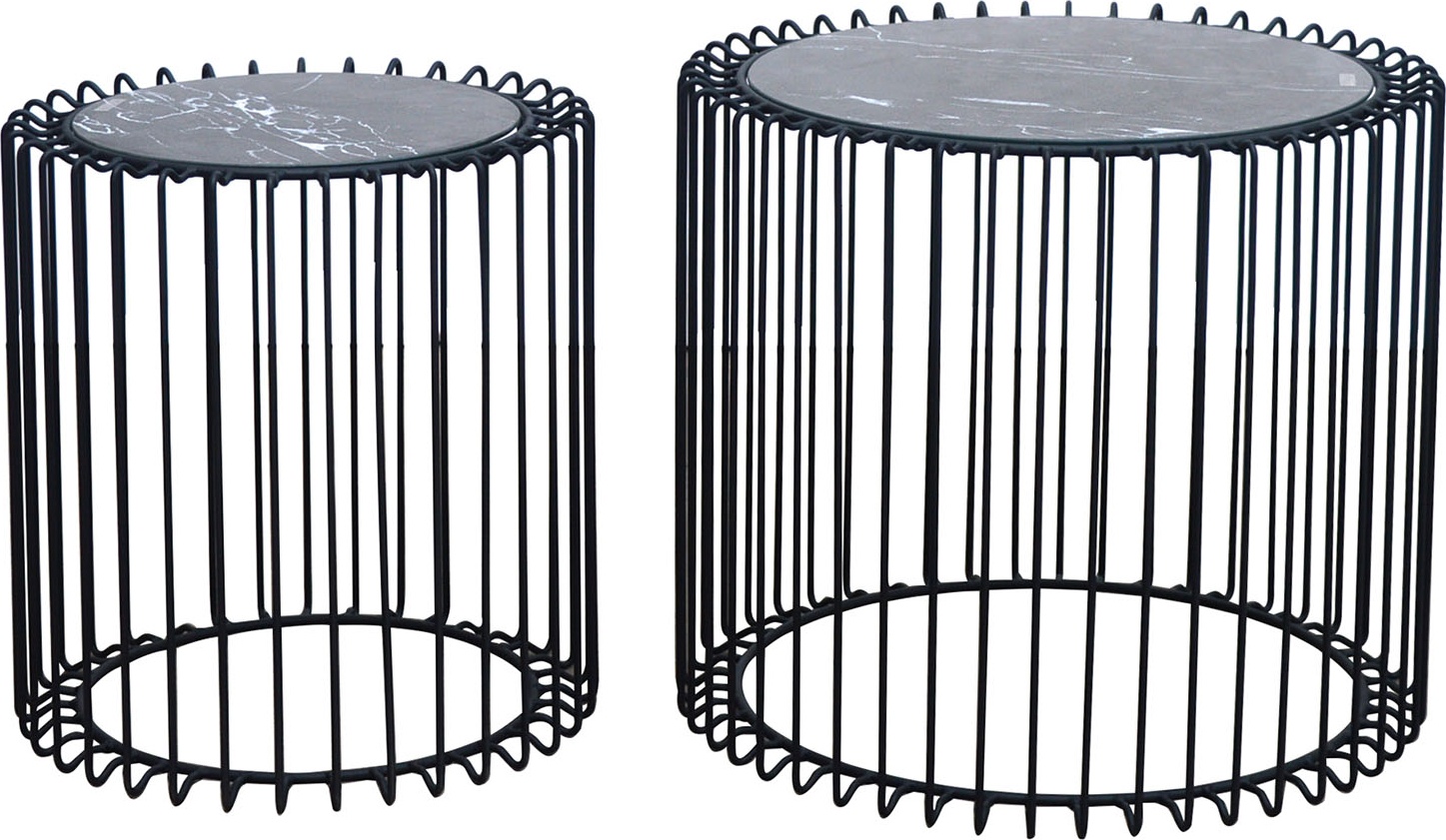 Casey Couchtisch �40/52 cm - Schwarz