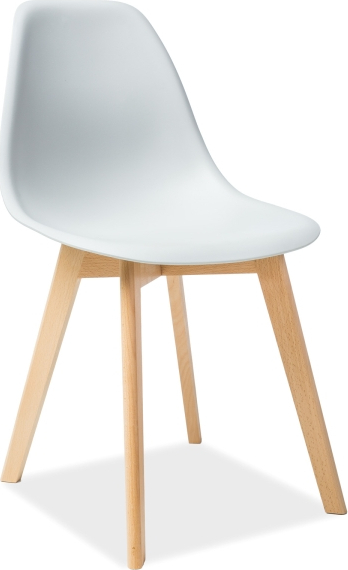 Moris Esszimmerstuhl in Hellgrau mit Eiche Moris Esszimmerstuhl in Hellgrau mit Eiche