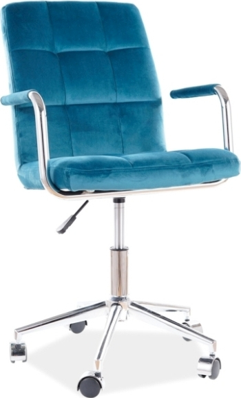 Aimee Bürostuhl - Türkisfarbener Samt Aimee Bürostuhl - Türkisfarbener Samt