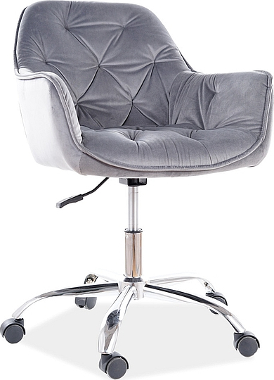 Ronnie Bürostuhl - Grauer Samt Ronnie Bürostuhl - Grauer Samt