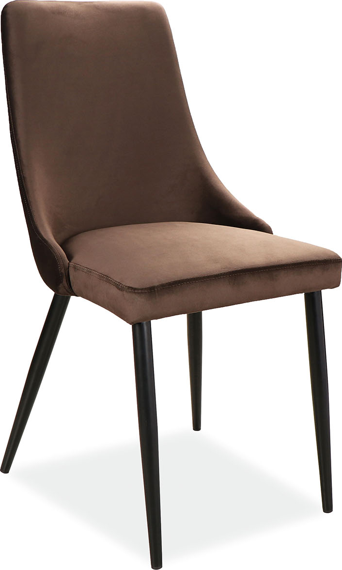 Piano-Esszimmerstuhl - Brauner Samt