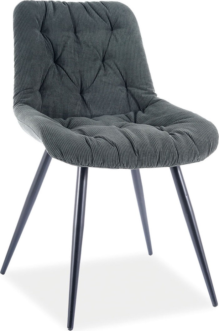 Vimle Esszimmerstuhl - Gr�ner Kordsamt