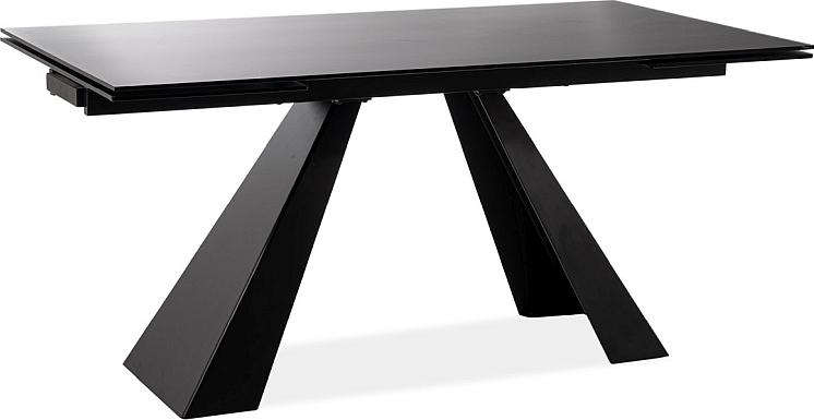 Salvadore Esstisch 120-180 cm - Schwarz