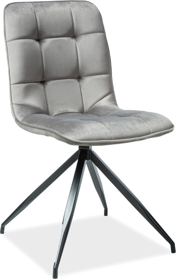 Texo Esszimmerstuhl - Grauer Samt Texo Esszimmerstuhl - Grauer Samt