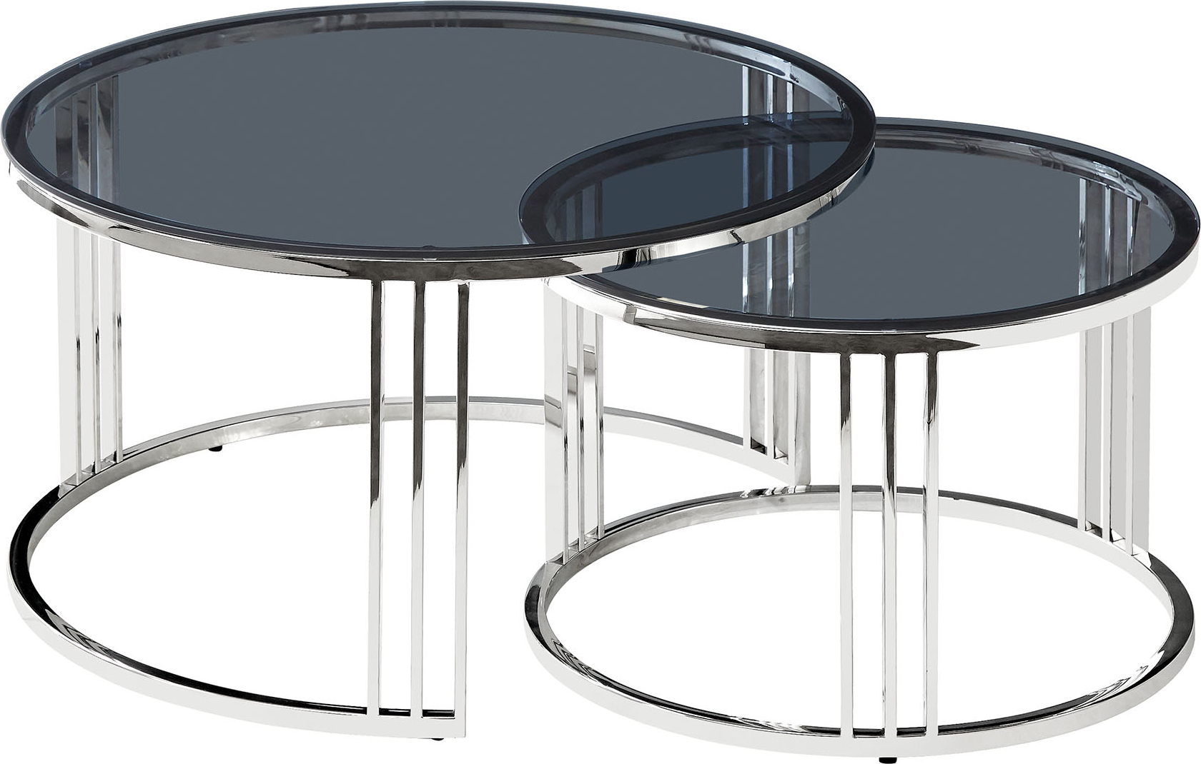 Vienna Couchtisch �60/80 cm - Chrom