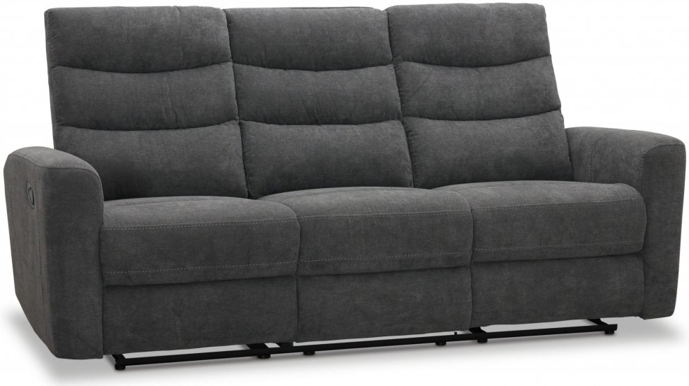 Chicago 3-Sitzer-Liegesofa mit manuellem Mechanismus - Grau