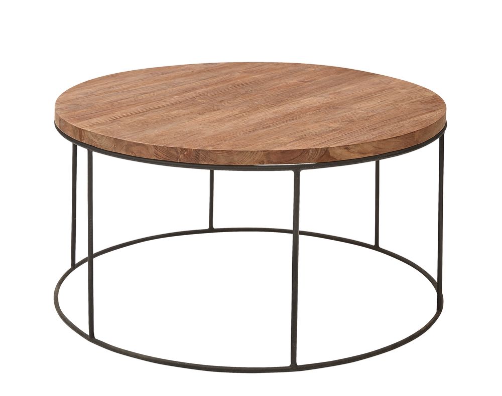 Karla Couchtisch - Holz Metall