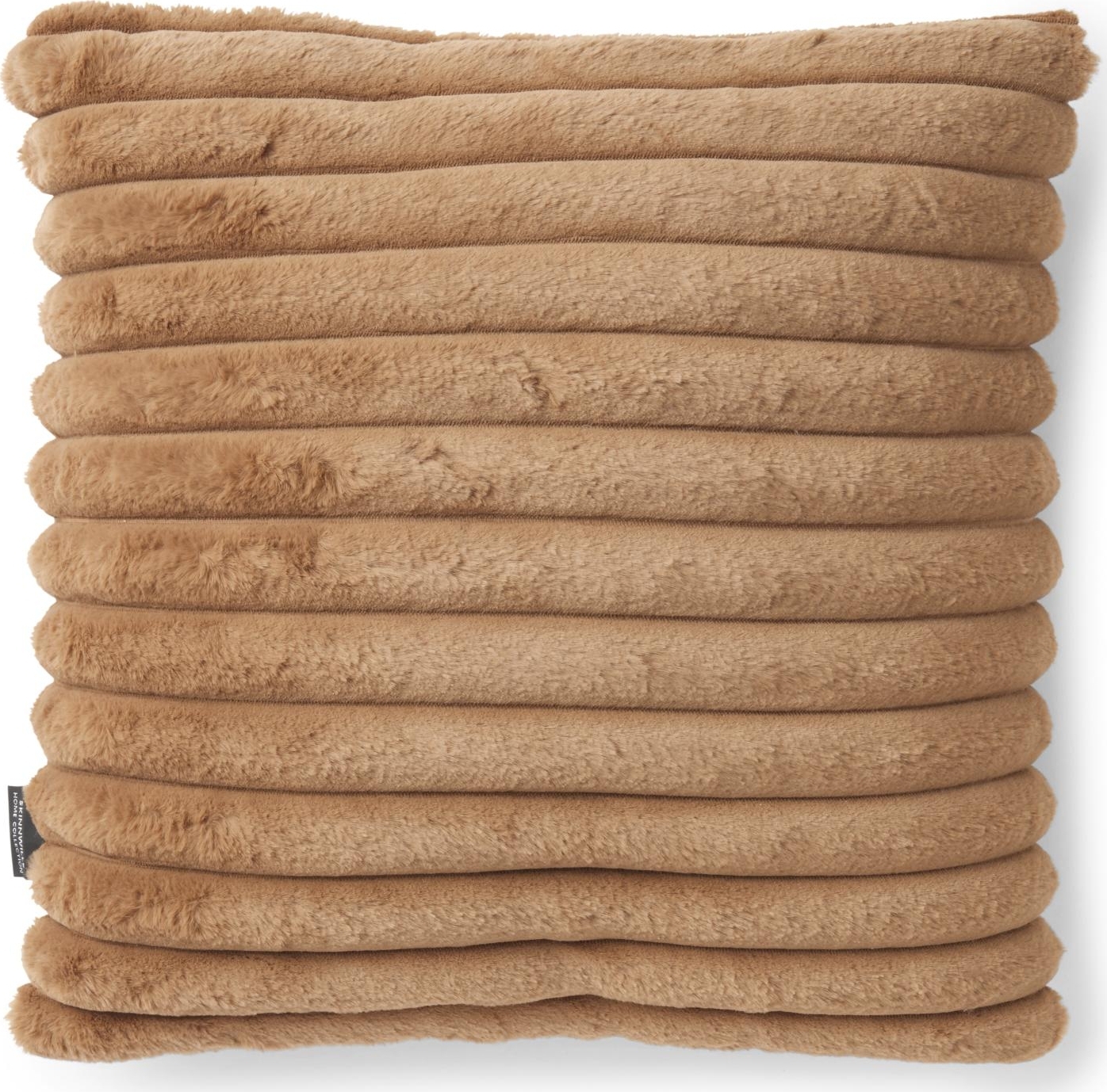 Gestreiftes Dekokissen Cognac - 45 x 45 cm