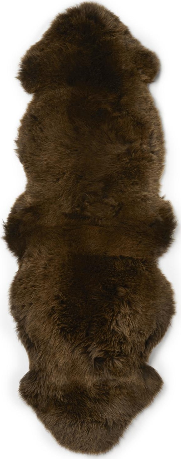 Sanft doppeltes Schaffell Braun - 60 x 180 cm Sanft doppeltes Schaffell Braun - 60 x 180 cm