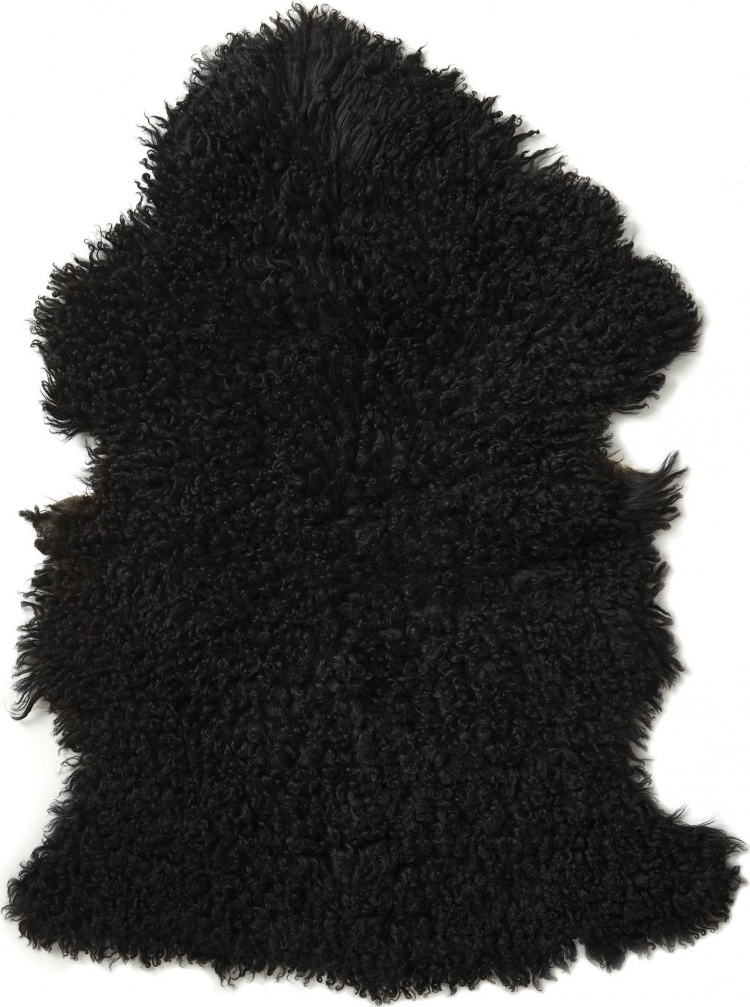 Ebenholz-Schaffell Schwarz - 60 x 85 cm