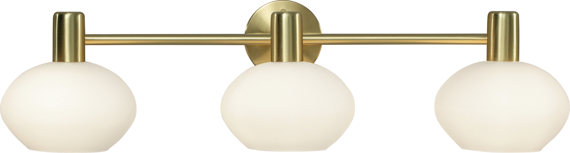 Elba Wandleuchte - Messing matt/Opalwei�