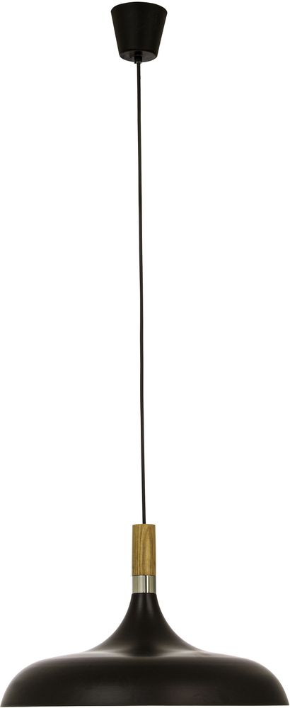 Sense Deckenleuchte - Schwarz/Holz/Chrom