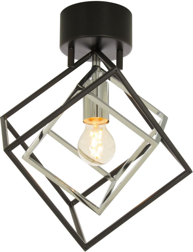 Deckenleuchte Cubes - Schwarz/Chrom Deckenleuchte Cubes - Schwarz/Chrom