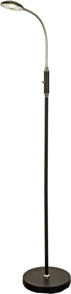 Hero Stehleuchte - Schwarz/Chrom