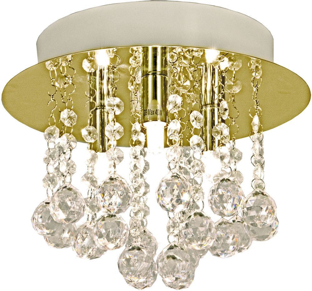 Plafond Madelene - Messing/klar