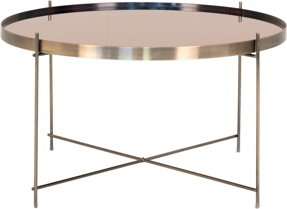 Venezia Couchtisch 70 x 70 cm - Messing/Glas Venezia Couchtisch 70 x 70 cm - Messing/Glas