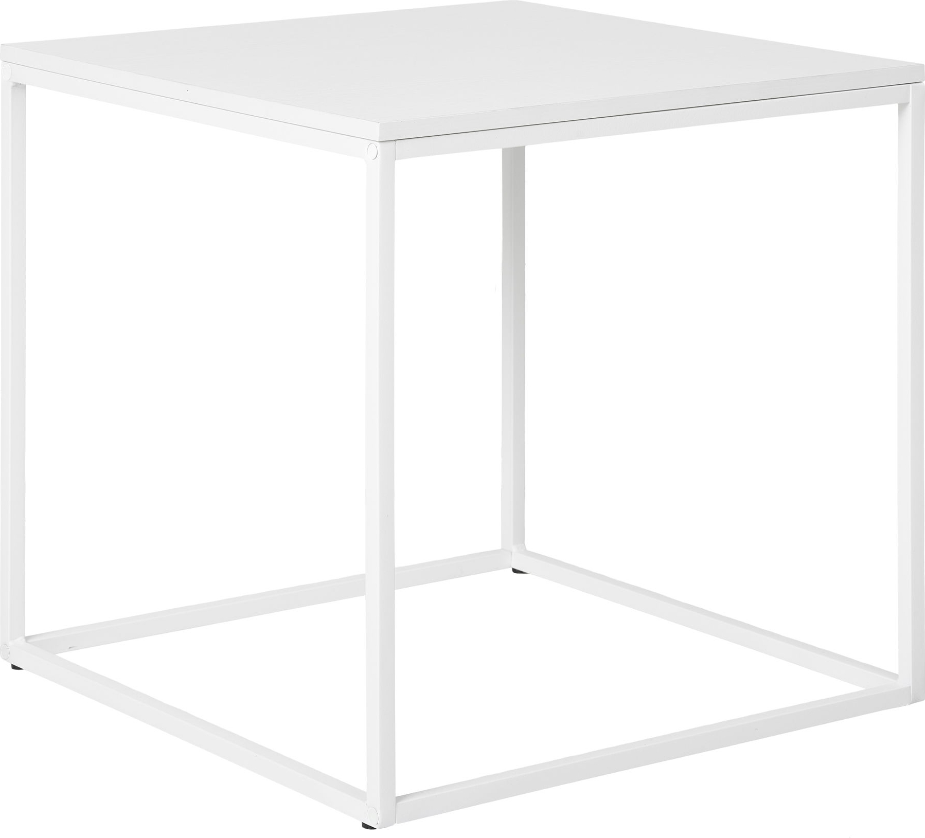 Wei�e Beistelltische 45 x 45 cm - Wei�