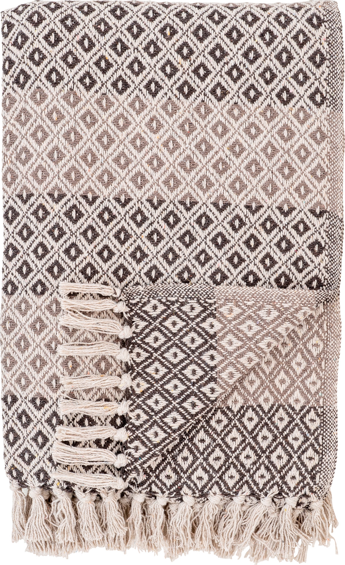 Alanya-Plaid Braun/Beige/Wei� 130 x 180 cm