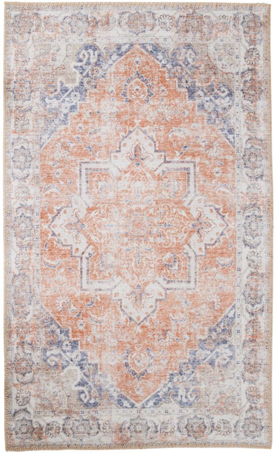 Havanna-Teppich - Orange/Blau - 200x300